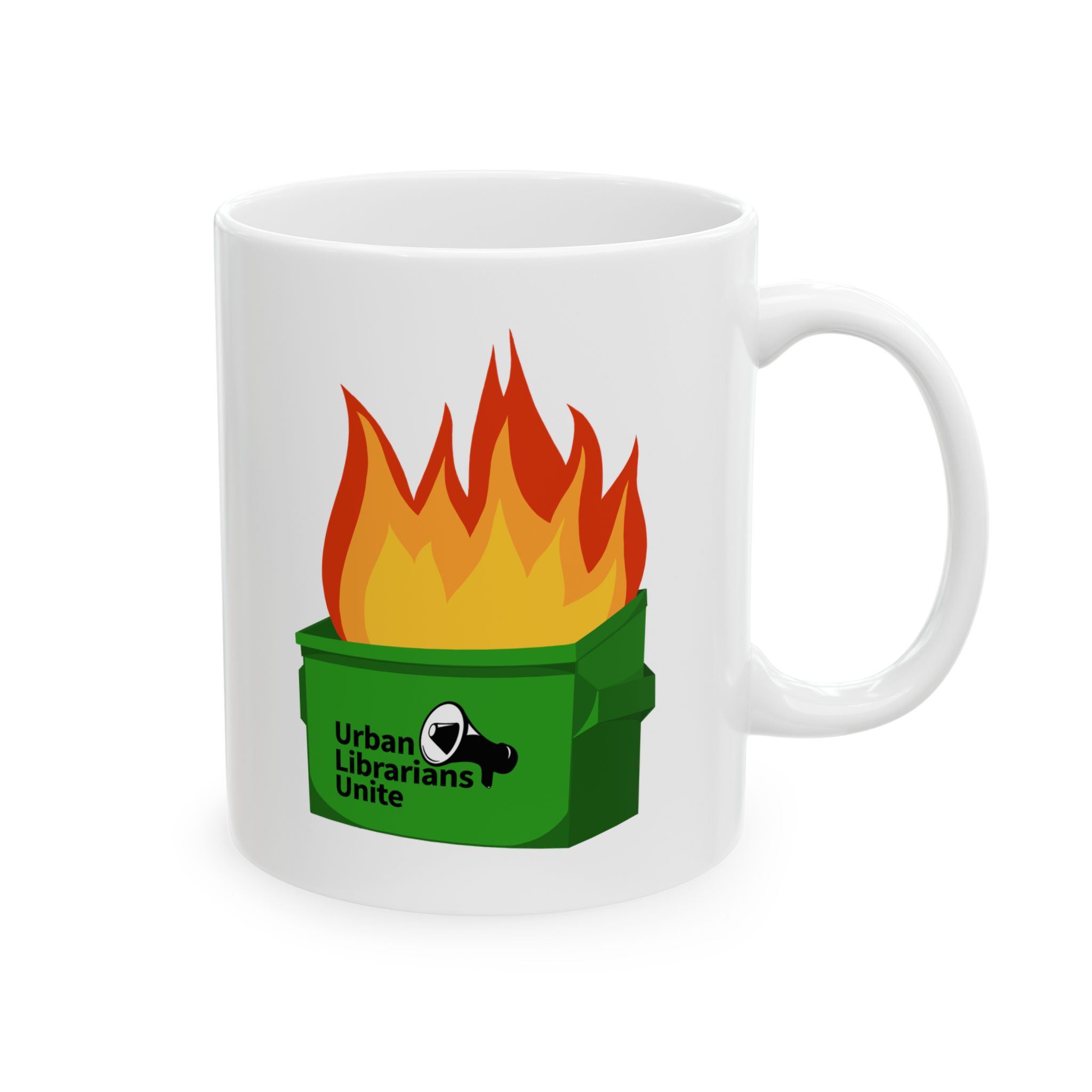 It's a Dumpster Fire! Ceramic Mug — 11oz - Image 2