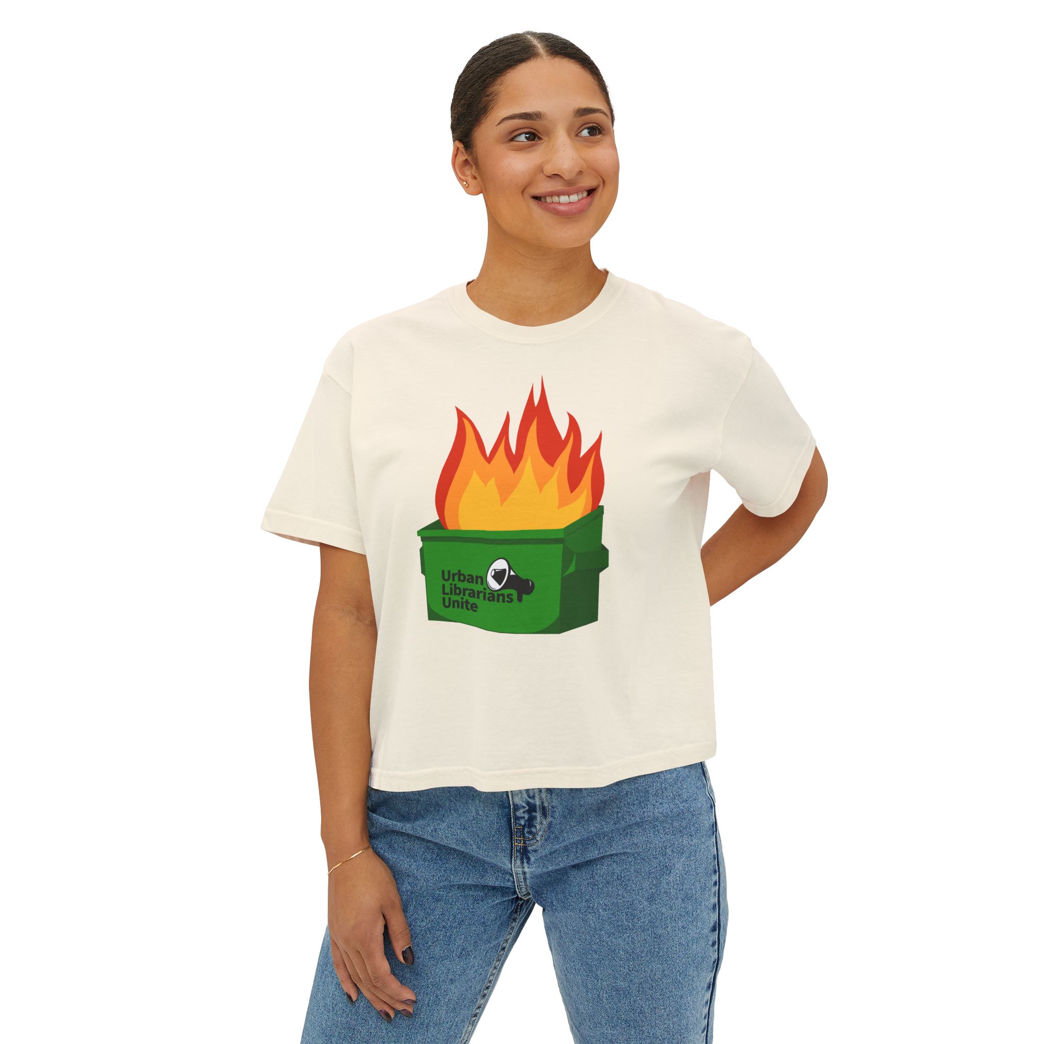 It's a Dumpster Fire! - Women's Boxy Tee - Image 7