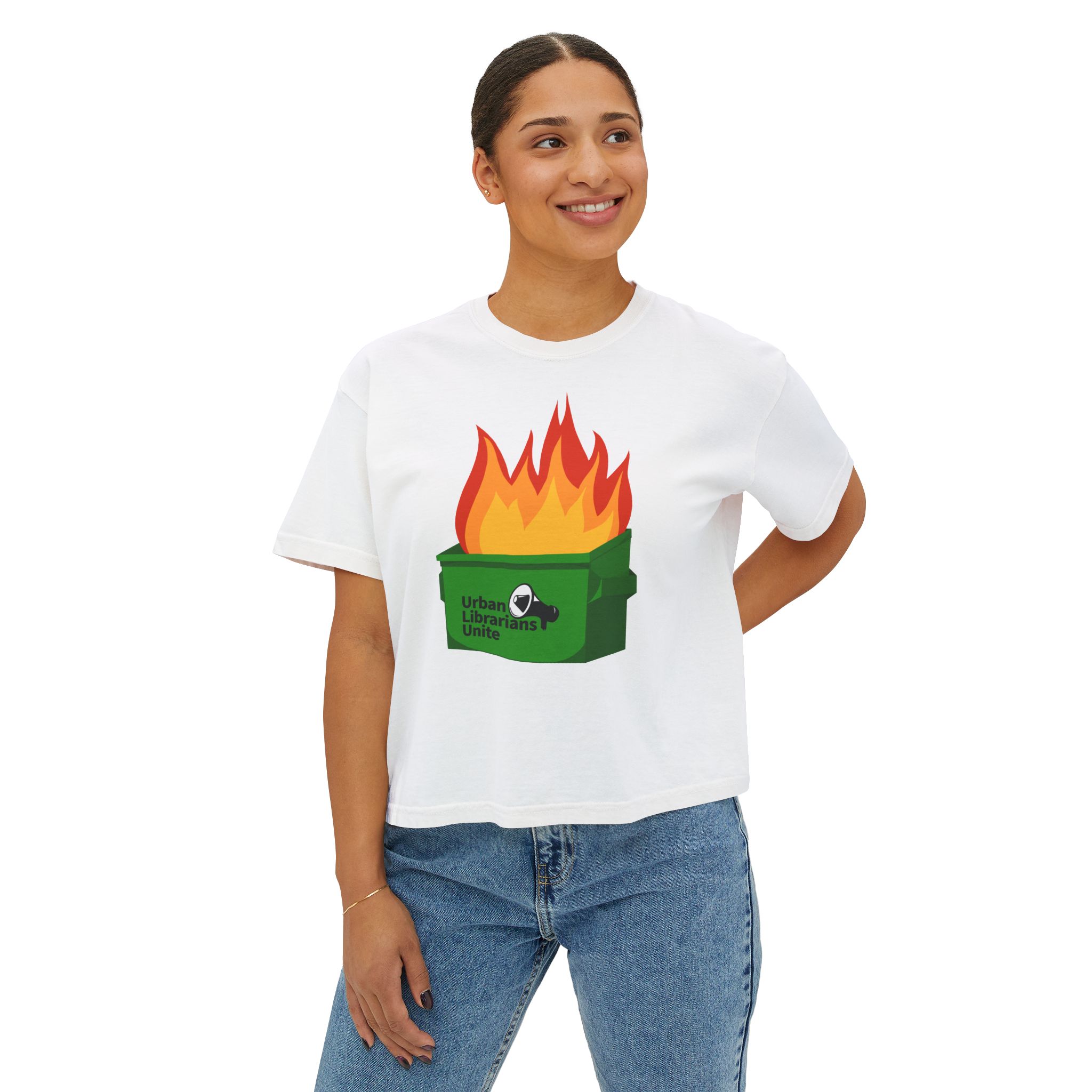 It's a Dumpster Fire! - Women's Boxy Tee - Image 3