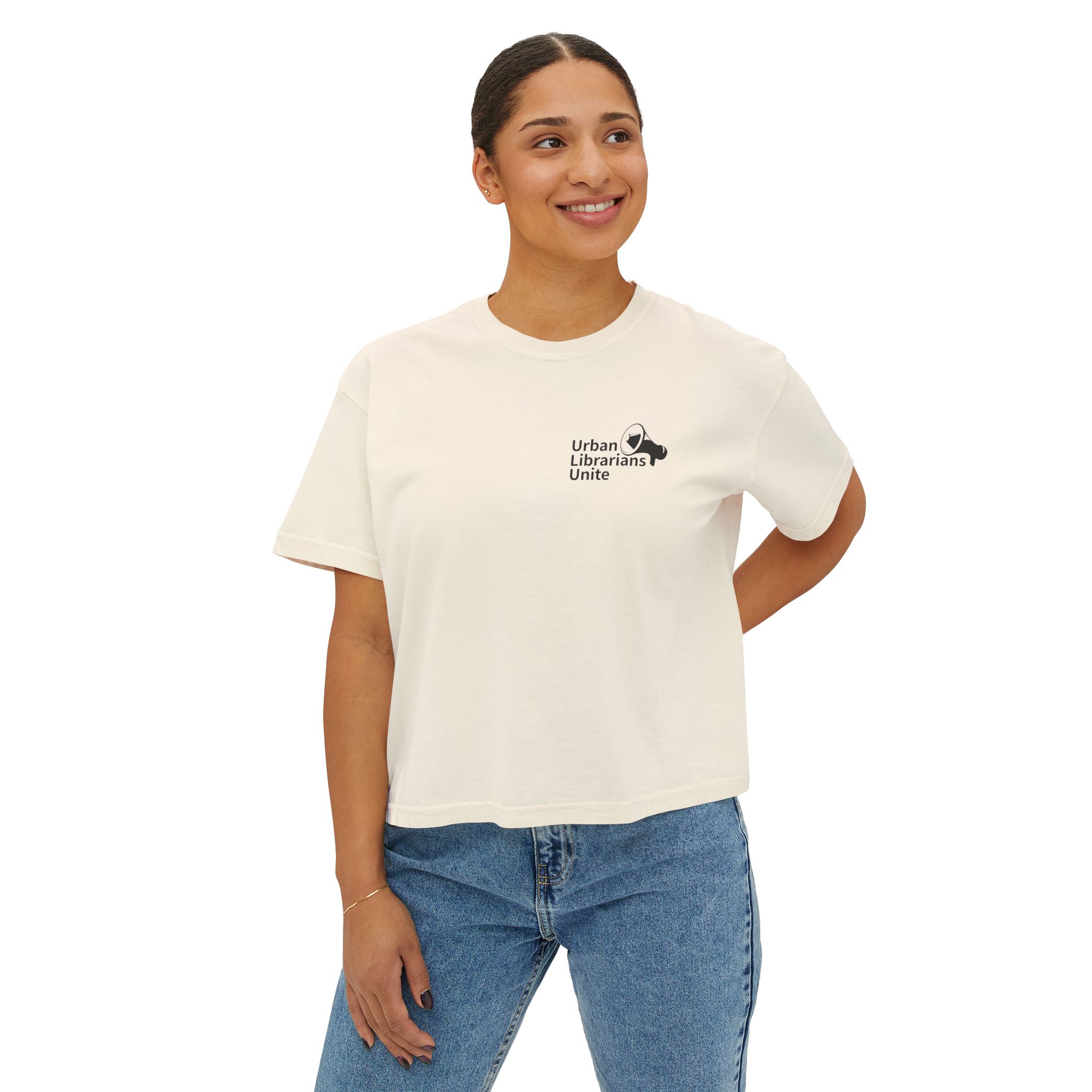 “That’s Fucked” Library Worker Solidarity Cropped T Shirt - Image 4