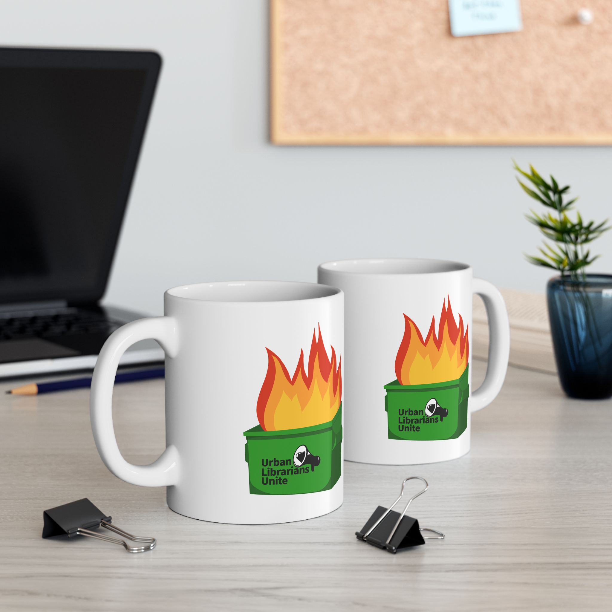 It's a Dumpster Fire! Ceramic Mug — 11oz - Image 3