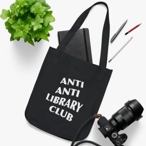Anti Anti Library Club - Organic Canvas Tote