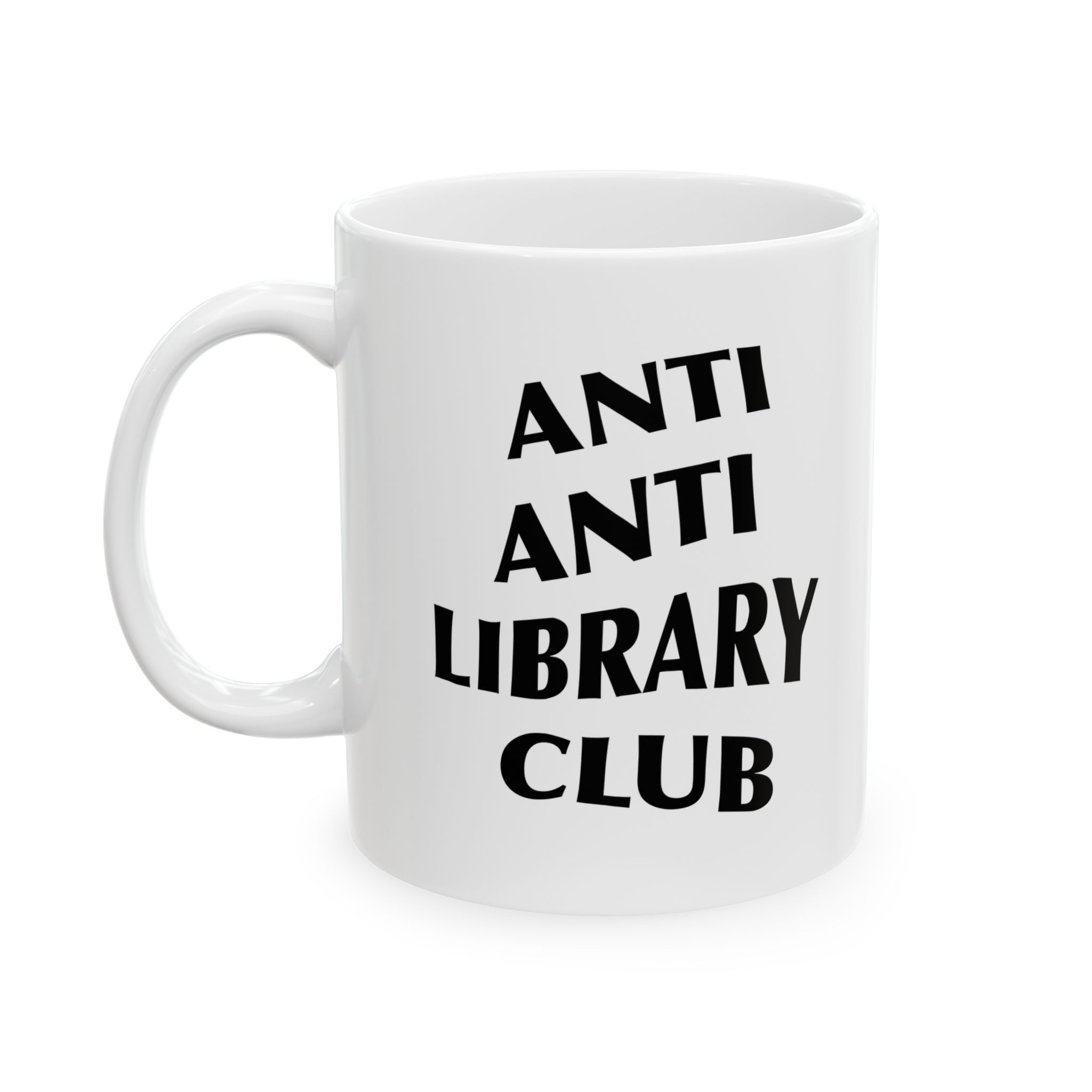 Anti Anti Library Club - Ceramic Mug — 11oz