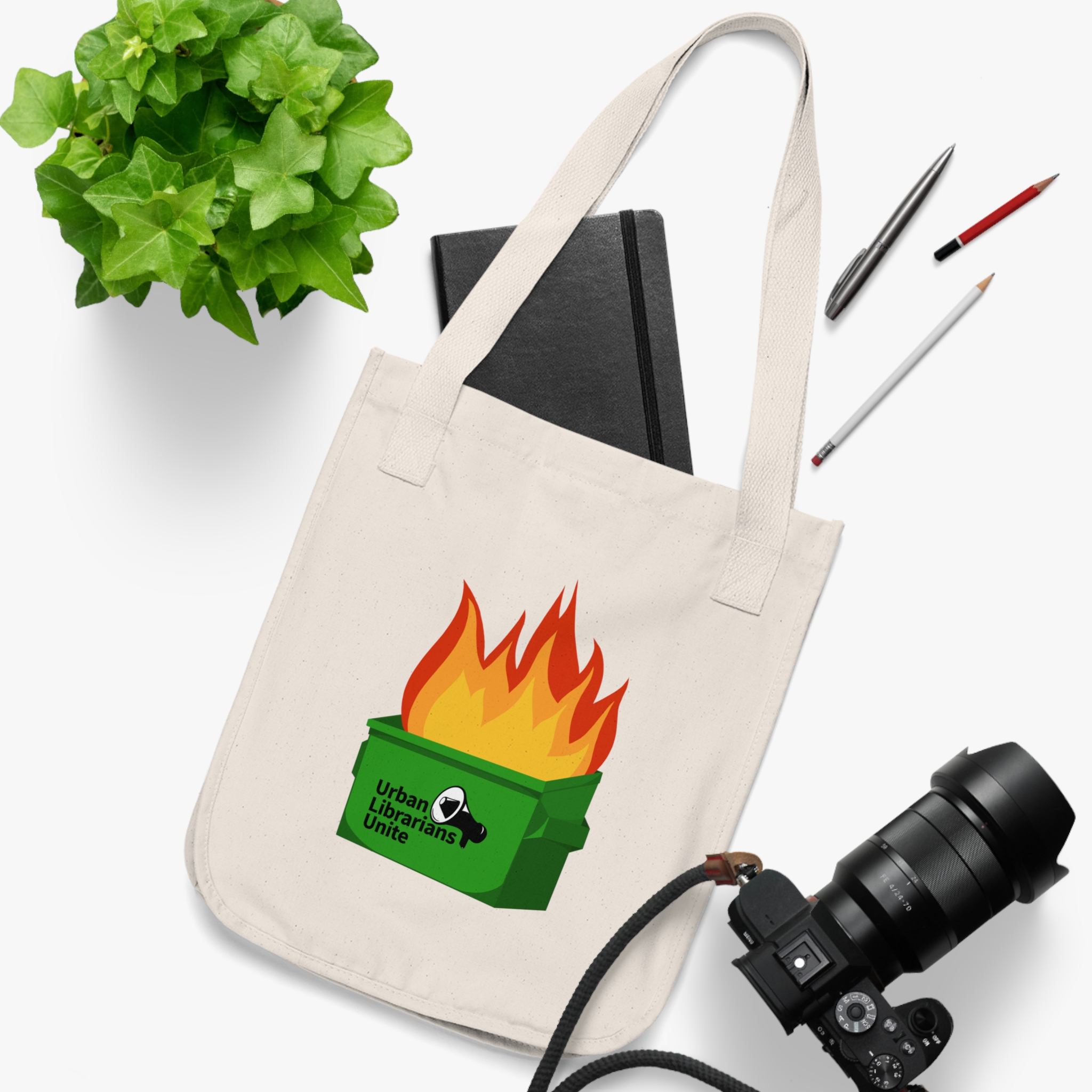 It's a Dumpster Fire! - Canvas Tote - Image 3